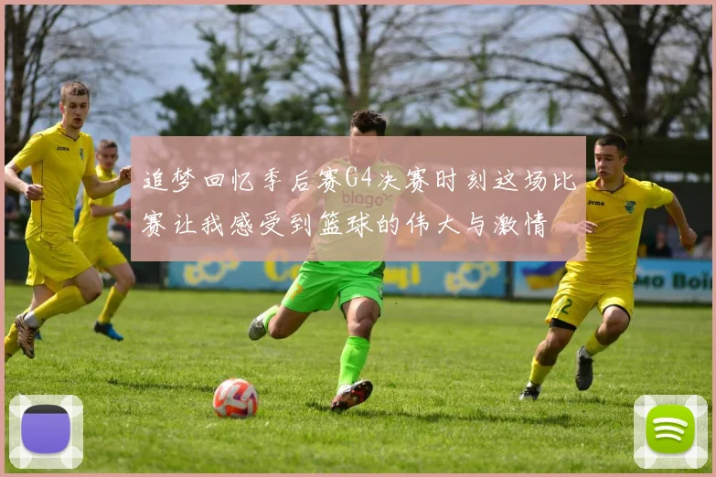 追梦回忆季后赛G4决赛时刻这场比赛让我感受到篮球的伟大与激情